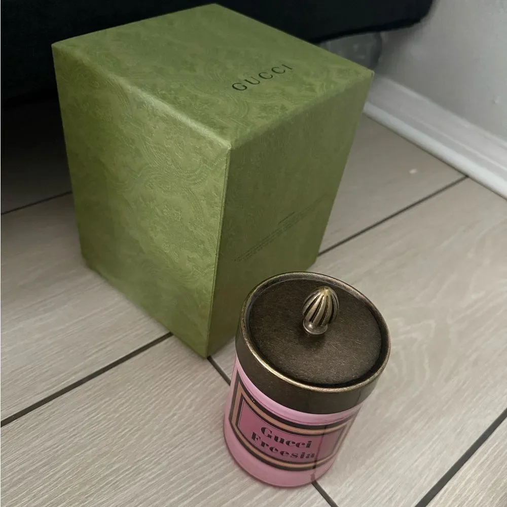 Brand new with box Gucci  Freesia Pink Candle